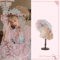 Rose Garden - Sweet Classic Lolita Headwear, Choker and Tailing Acessories