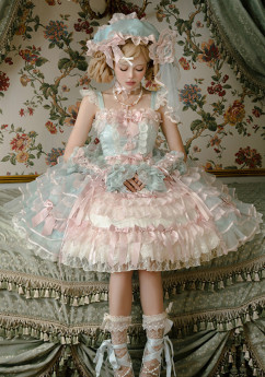 Rose Garden - Sweet Classic Embroidery Tea Party Lolita JSK Dress