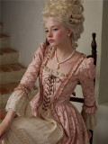 LaceMade -Flower Love God- Casual Classic Vintage Rococo Lolita Palace Long Sleeve Angel OP Dress