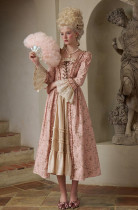 LaceMade -Flower Love God- Casual Classic Vintage Rococo Lolita Palace Long Sleeve Angel OP Dress