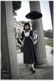 Withpuji -Sleepless Night- Classic Vintage Velvet Lolita OP Dress