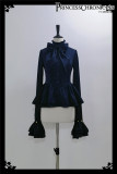 Princess Chronicles -Hunting Rabbit- Ouji Boystyle Prince Navy Blue Lolita Blouse