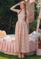 LaceMade -Amy's Summer Camp- Sweet Kawaill Pink Casual Lolita JSK Dress
