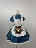 YourHighness - Black Fairy Tale Alice Halloween Gothic Lolita OP Dress and Apron