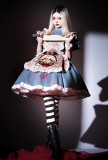 YourHighness - Black Fairy Tale Alice Halloween Gothic Lolita OP Dress and Apron