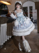 Snow Penguin Baby - Sweet Casual Lolita JSK Dress and Headband