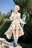 Little Prince - Boystyle Ouji Prince Lolita Salopettes and Blouse with Tie Set