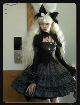 Yingji -Duke of the Trap Rabbit- Halloween Casual  Gothic Lolita OP Dress, Hat and Accessories