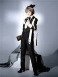 Prayer - Boystyle Ouji Prince Elegant Gothic Swallow Lolita Blouse, Pants and Jacket Set