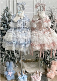 Diamond Honey -Girl's Puppet- Christmas Sweet Doll Cute Lolita JSK Dress, Cape and Headbow