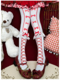 Yidhra -Snow Lady- Christmas Printed Bowknot Sweet Lolita Tights