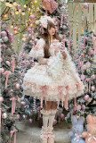 Diamond Honey -Girl's Puppet- Christmas Sweet Doll Cute Lolita JSK Dress, Cape and Headbow