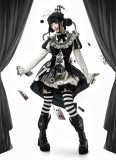 LizBird -Weird Toy Box- Circus Clown Halloween Gothic Lolita Topwear, Bloomer, Overskirt and Accessories