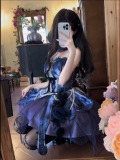 Butterfly and Star River - Party Prom Dress Classic Lolita JSK, Choker and Accessories Full Set