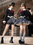 Withpuji -Feast of The Eternal Night- Ouji Boystyle Prince Konoda Long Jacket, Shorts, Skirt and Tie Lolita Set