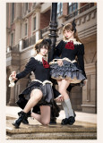 Withpuji -Feast of The Eternal Night- Ouji Boystyle Prince Konoda Long Jacket, Shorts, Skirt and Tie Lolita Set