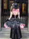 Limited Black - Barbie Doll Ballet Black Sweet Lolita JSK Dress with Bow Tailing