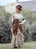 Mr.Yi- Casual Steam Punk Victoria Vintage Lolita Skirt