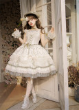 Jasmine - Elegant Tea Party Princess Classic Lolita JSK Dress and Accessories