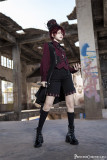 Princess Chronicles -Red and Black 4.0- Boystyle Prince Konoda Ouji Blouse, Long Vest Jacket and Shorts