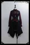 Princess Chronicles -Red and Black 4.0- Boystyle Prince Konoda Ouji Blouse, Long Vest Jacket and Shorts