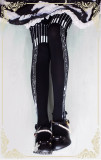 Ruby Rabbit -Piano- Music Printed Lolita Tights for Spring and Autumn