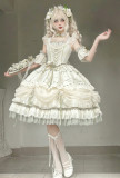 Jasmine - Elegant Tea Party Princess Classic Lolita JSK Dress and Accessories