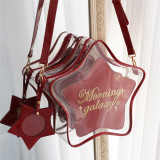 Morning Glory -Star Jelly- Sweet Kawaii Lolita Crossbody Backpack Two Bag Set