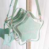 Morning Glory -Star Jelly- Sweet Kawaii Lolita Crossbody Backpack Two Bag Set