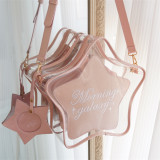 Morning Glory -Star Jelly- Sweet Kawaii Lolita Crossbody Backpack Two Bag Set