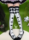 Yidhra -Alice World Story- Printed Poker Lolita Stockings