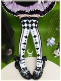 Yidhra -Alice World Story- Printed Poker Lolita Stockings