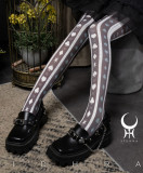 Yidhra -Alice Cipher- Printed Poker 120D Velvet Lolita Tights