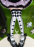 Yidhra -Alice World Story- Printed Poker Lolita Stockings