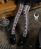 Yidhra -Alice Cipher- Printed Poker 120D Velvet Lolita Tights