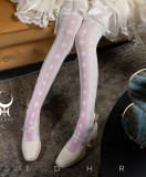 Yidhra -Alice Cipher- Printed Poker 120D Velvet Lolita Tights