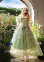 Nineodes -Freesia and Nightingale- Oil Painting Style Classic Lolita Topwear, Corset and Skirt Set and Accessories