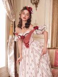 LaceMade -Pretty Rose- Sweet Casual Lolita Vintage Palace Fishbone Dress
