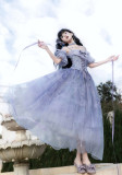 Nineodes -Freesia and Nightingale- Oil Painting Style Classic Lolita Topwear, Corset and Skirt Set and Accessories