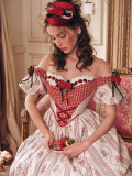 LaceMade -Pretty Rose- Sweet Casual Lolita Vintage Palace Fishbone Dress
