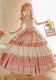 Kiyana -Star Back- Sweet Tea Party Princess Rococo Classic Lolita JSK Full Set