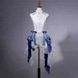 Blue and White Keel - Chinese Style Boystyle Prince Ouji Lolita JSK, Bloomer and Bolero Set