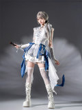 Blue and White Keel - Chinese Style Boystyle Prince Ouji Lolita JSK, Bloomer and Bolero Set