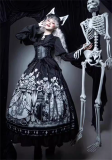 Bone Theater- Halloween Gothic Lolita JSK and Blouse Set