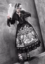 Bone Theater- Halloween Gothic Lolita JSK and Blouse Set