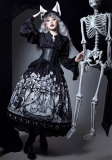 Bone Theater- Halloween Gothic Lolita JSK and Blouse Set