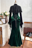 Mirkwood- Elegant Casual Classic Lolita Bolero and Fishtail Slip Dress Set