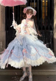 Sweet Cake -MIst- Sweet Doll Tea Party Princess Classic Lolita OP Dress Full Set