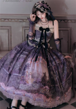 Romantic Rose- Elegent Tea Party Princess Classic Lolita JSK and Overskirt Set, Corset and Blouse
