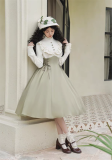 Withpuji -The Wind Garden- Elegant Party Prom Dress Classic Lolita OP with A Bow Tie